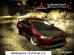 un joc nfs mw modificat , toate masinile schimbate ,testat de mn  :) 

singura problema este ca